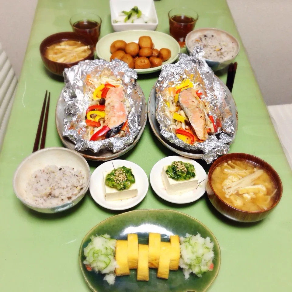 Snapdishの料理写真:ばんばんばぁーん！晩ごぁーーーんっヽ('□'*)ﾉ|うさ爺さん