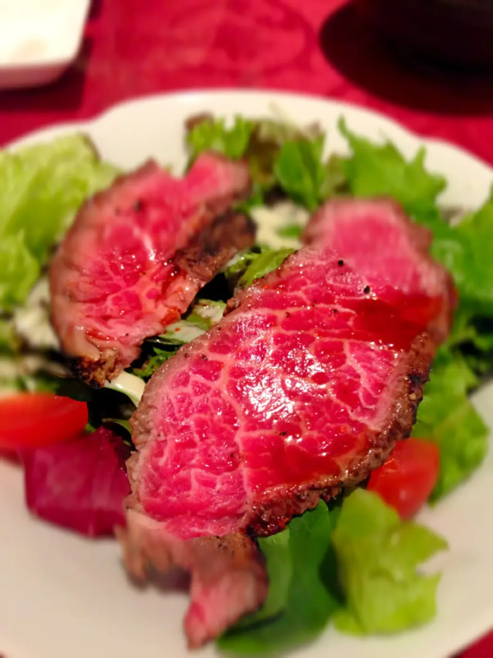 Kobe beef course. Beef salad|coxiella24さん