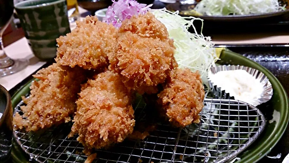 『和幸』カキフライご飯。久しぶりの食事！
ずっと食欲なかったけどちゃんと食べれた～(*^^*)|akemi🐝さん