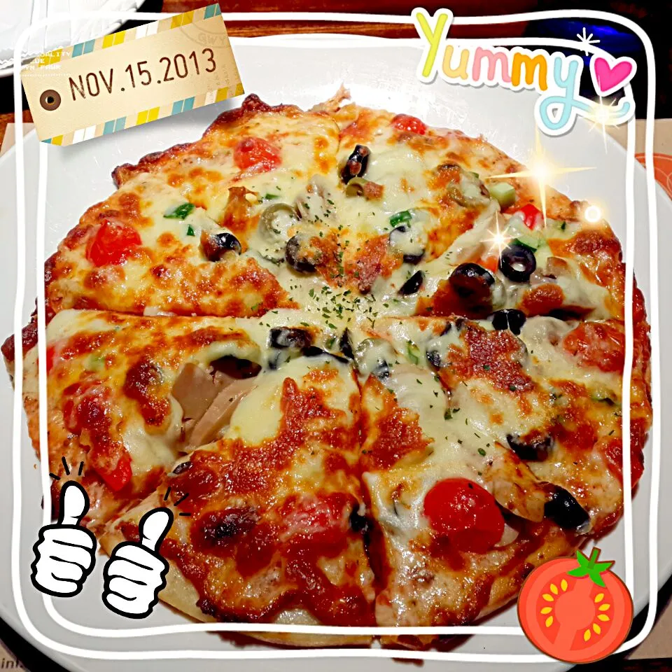 Snapdishの料理写真:瑪格麗特pizza|牧羊人さん