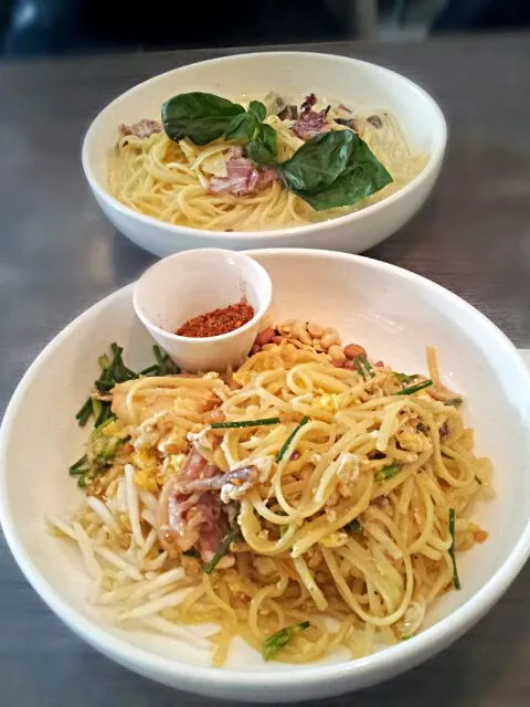 Pad Thai Linguine and Carbonara|didiさん