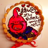 Snapdishの料理写真:はぴばケーキ♡|ひろちゅーさん