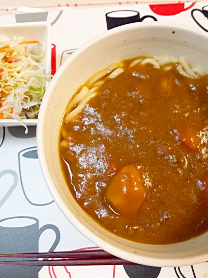 昨日の残りでカレーうどん♪|けいこさん