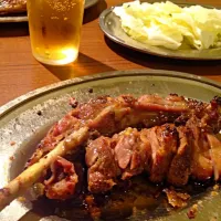 Snapdishの料理写真:高松市 一鶴！親鳥～スパイシーでかみごたえ抜群！美味い！|もーちゃんさん