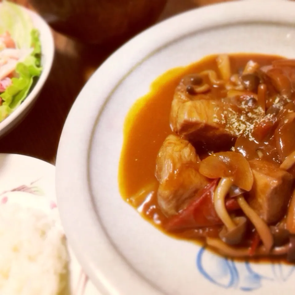 鶏肉の赤ワイン煮込み＊°|ayakaさん