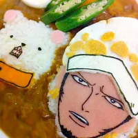 Snapdishの料理写真:ONE PIECE  ロー&ベポのカレー|sakuさん