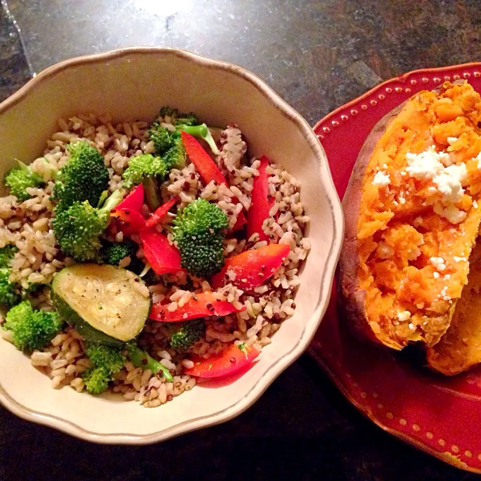 quinoa power bowl & sweet potato|ljさん