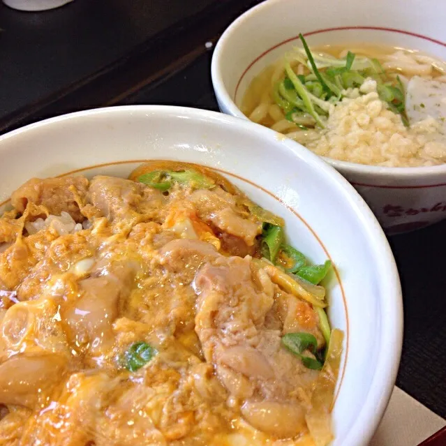 親子丼 小うどん|さるさん