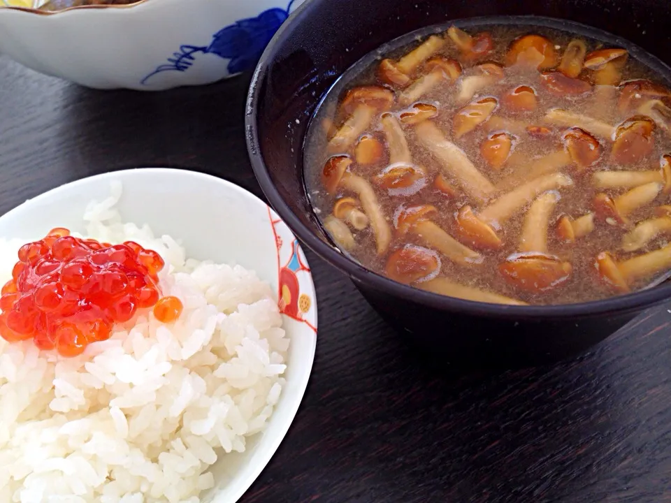 筋子ご飯とナメコ汁|藤島彩子さん