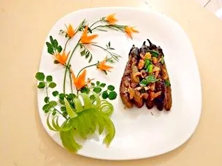 Roast (aubergine) Eggplant  dried shrimp and scallion|Lynh Lynhさん