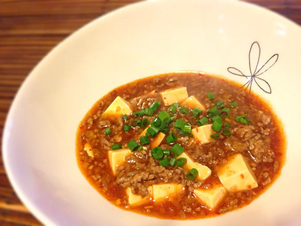 🍀ひろ🍀さんの またかよ！！って言わないで😆麻婆豆腐は絹に限る👍もちろんがっつり三升漬け入り😆|よっすぃさん