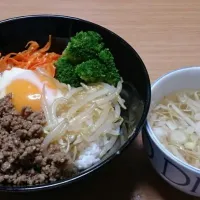 Snapdishの料理写真:節約ビビンバ丼！|R＆E0222さん