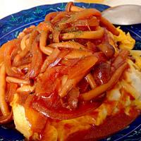 デミソースチーズオムライス