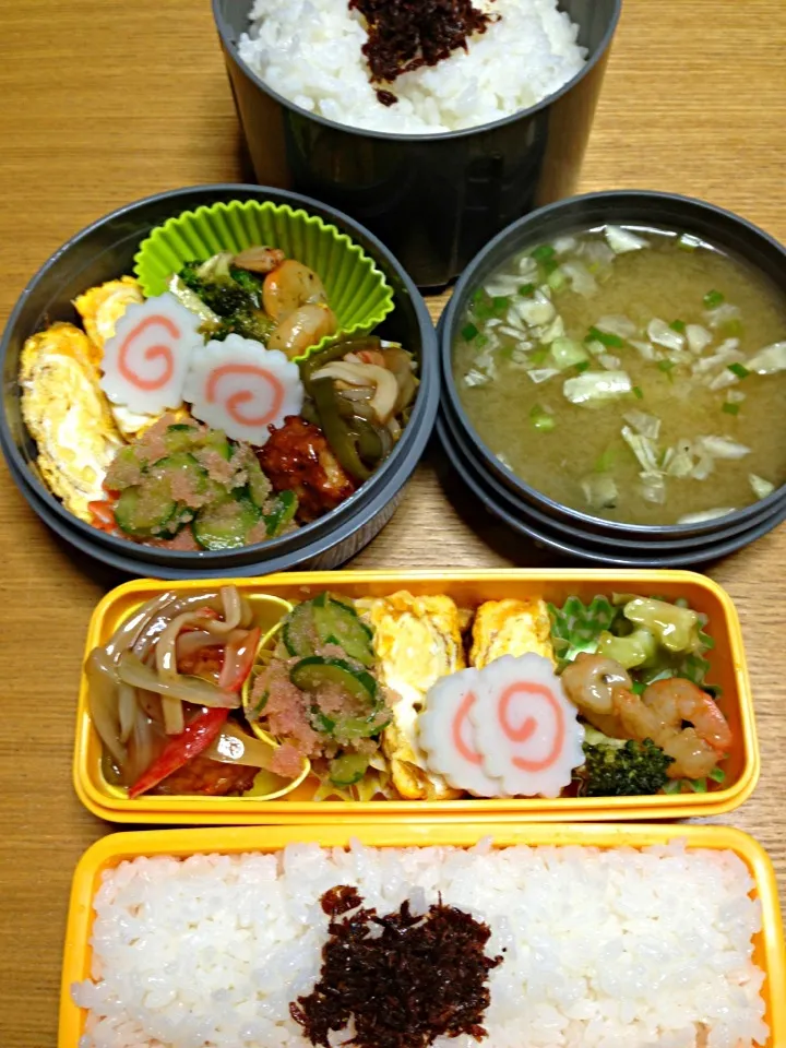 Snapdishの料理写真:１１月１８日2人弁当|川上千尋さん