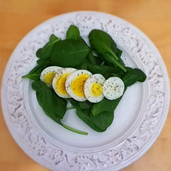 Boiled egg and spinach salad|Sai linさん