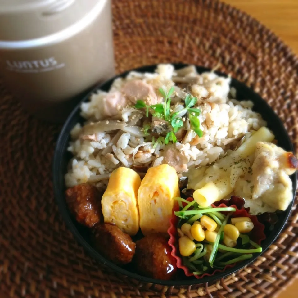 鮭とごぼうの炊き込み弁当|maiさん