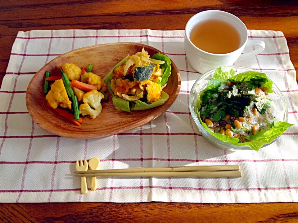 Snapdishの料理写真:インナービューティー♡朝ごはん(*^o^*)|ずぼら管理栄養士ママさん