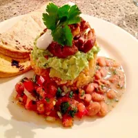 Carnitas w/ arroz , beans rice and guacamole|Chef Vさん