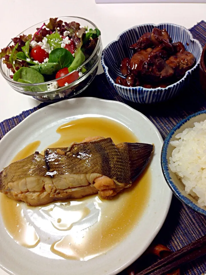 カレイの煮付けと肝煮|ゆかりんさん