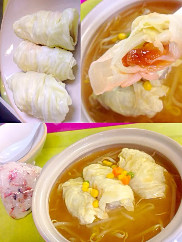 ロールキャベツ入りもやし汁🍲|マニラ男さん