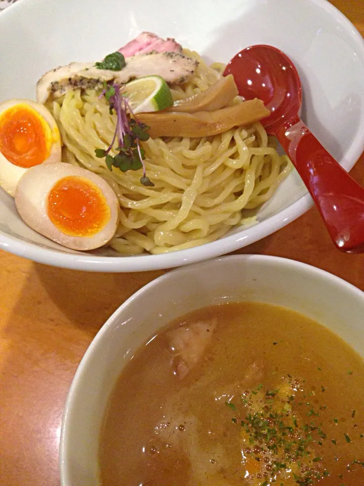 鶏白湯つけ麺@麺屋翔(新宿)|塩豚骨さん