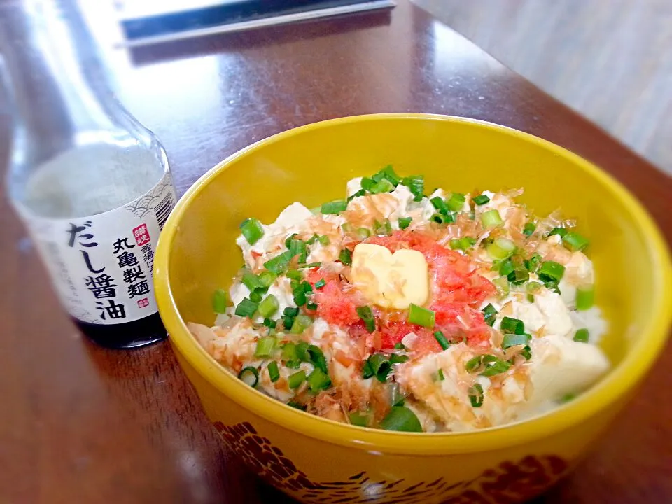 花のズボラ飯！で人気のあったメニュー！
豆腐明太丼ぶり(*^^*)
簡単すぎだけどめちゃめちゃうんま～☆彡|alohaさん