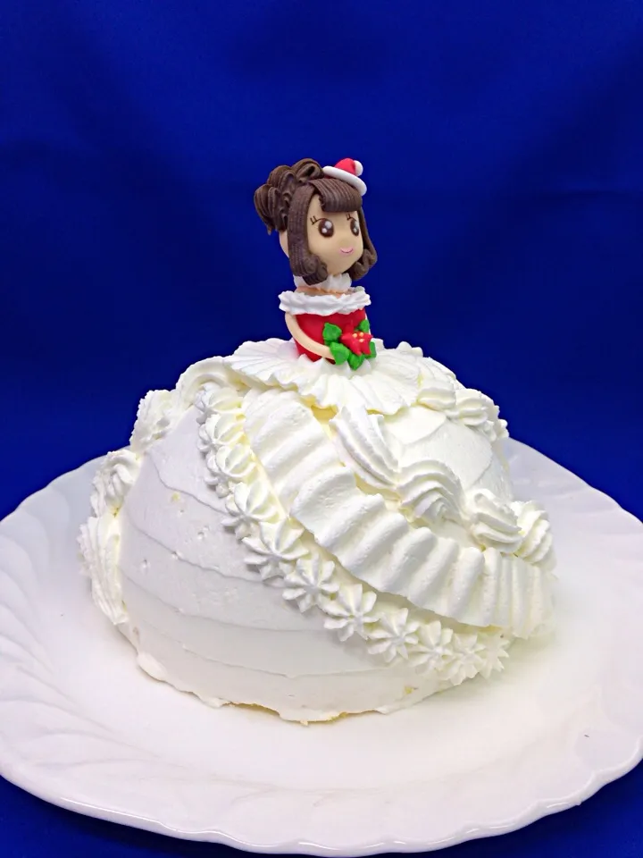 クリスマスケーキです、お人形は砂糖菓子です|ありこるーじゅ🍰さん