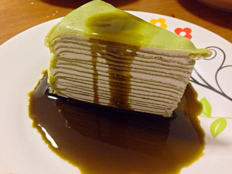 Green Tea Crepe Cake 🍰|Vorapoatさん