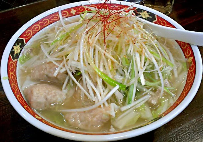 ねぎ入りワンタン麺 at しお福|cima4100さん