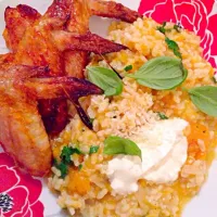 Pumpkin Risotto with BBQ Wings|Patricia Chestersさん