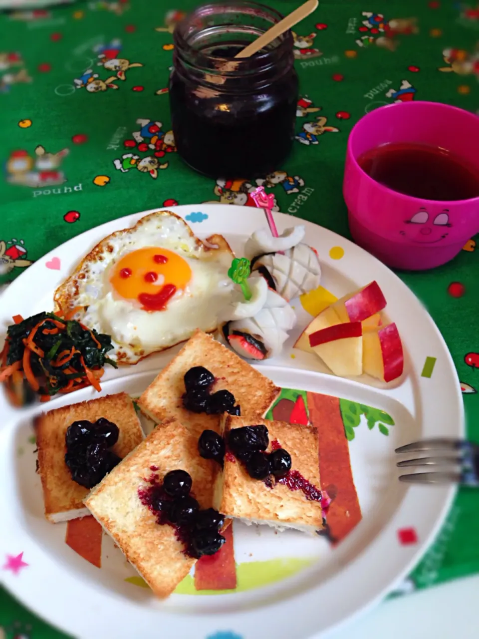 チビ〜ズの朝食☀️|nonさん