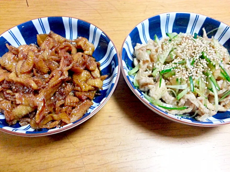 鶏皮の佃煮&鶏皮ポン酢|高木亜伊さん