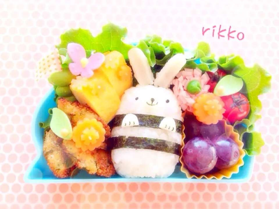 💛ぴょん💛ラビット弁当🐰|rikkoさん