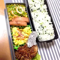 Snapdishの料理写真:旦那さん弁当☆竹輪とピーマンの胡麻あえ|マイ☆さん