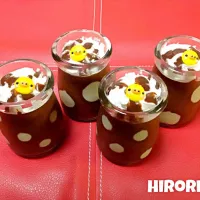 Snapdishの料理写真:ともちゃんのもこみち流  チョコレートミルクプリン♪