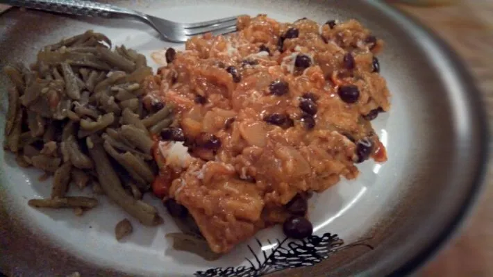 Textured Vegetable Protein-Helper with Rosemarried Green Beans.|Will Sniderbeeさん