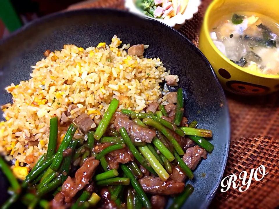 帰宅１０分で適当な晩ご飯|リョウさん