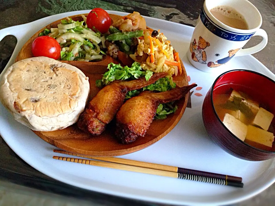 夕飯、余りで朝ごはん|山城あいさん