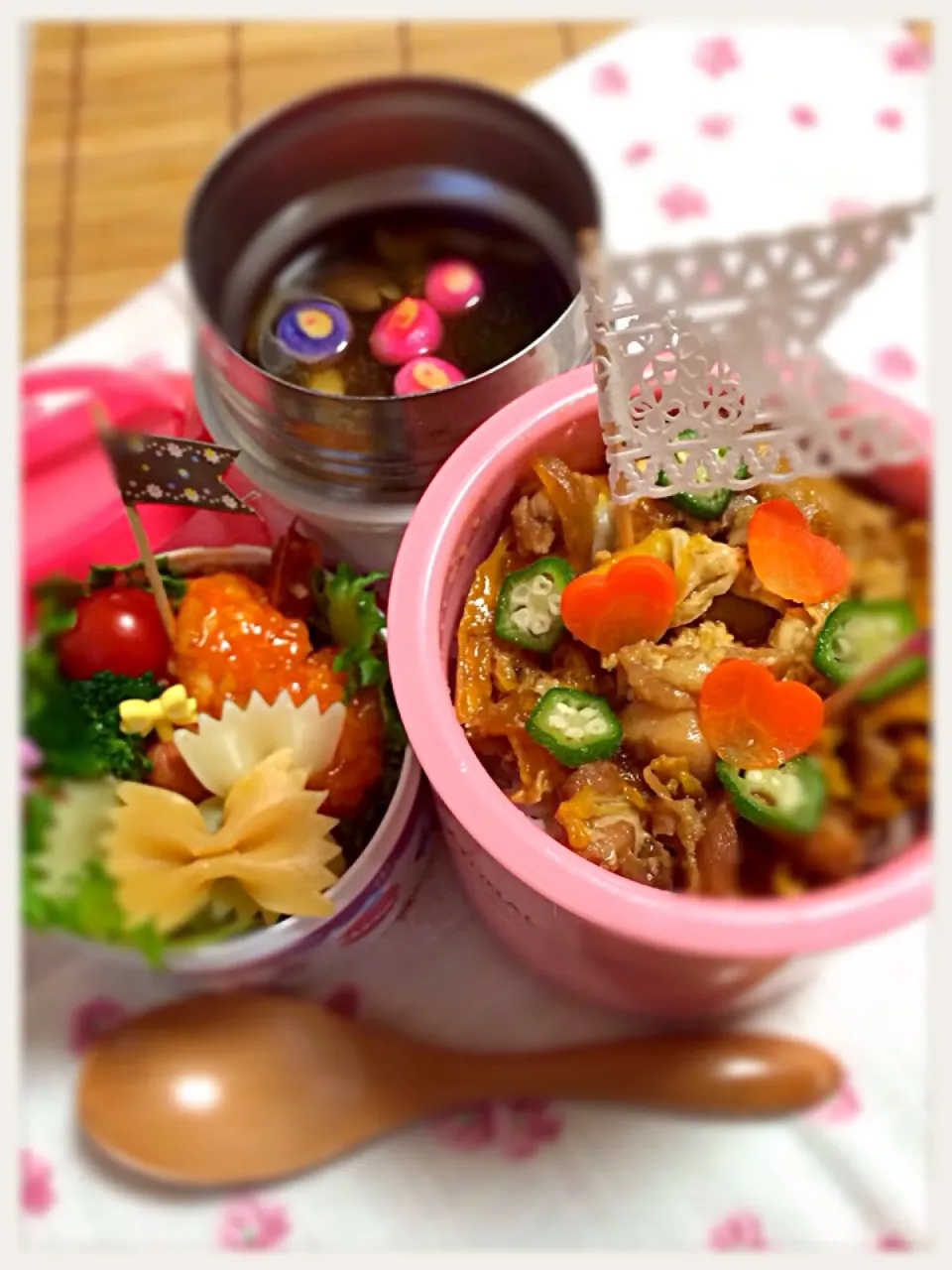 ゆっぴーઈ(◕ั◡◕ั)*ﾟ*♡のお弁当『ランチジャー💛親子丼』|kumiさん