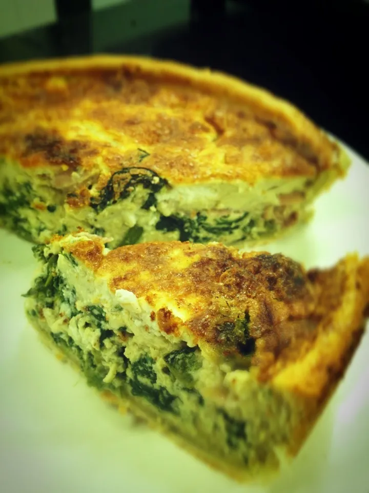 Parma ham & spinach quiche|Prae~*さん