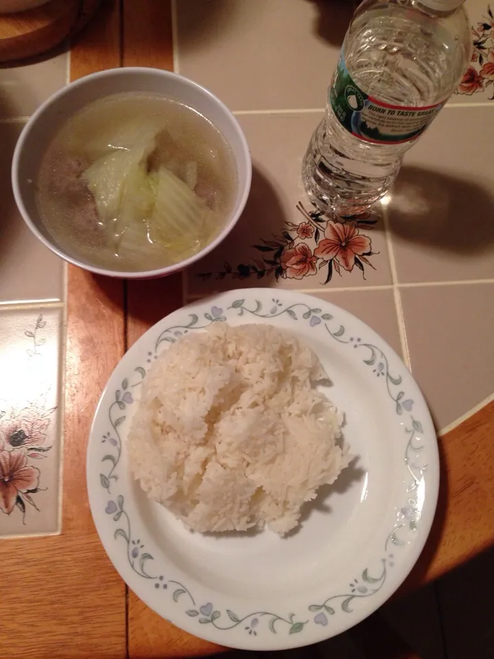 Rice With Napa Cabbage and Meat Balls|BecSekさん