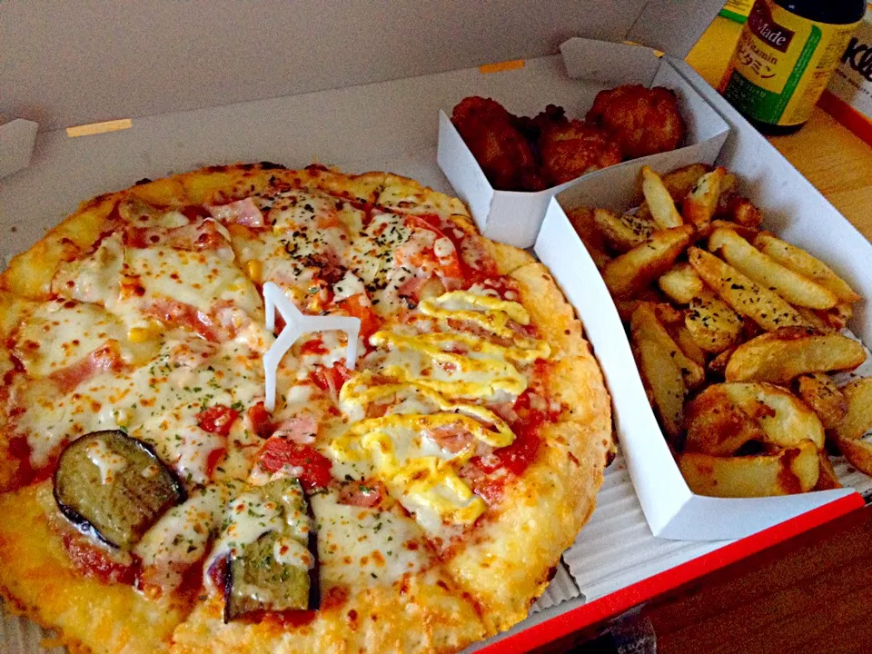 Lunch for pizza. ❤️|Mio Abeさん