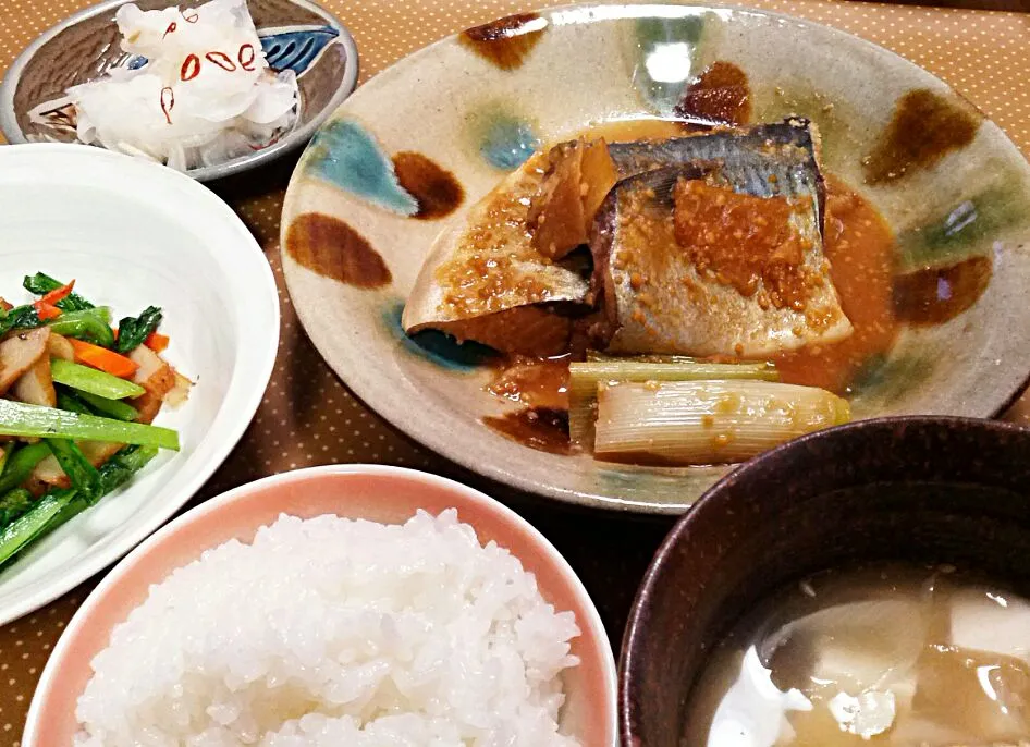 ふたりdeさばの味噌煮|まにまぁるさん