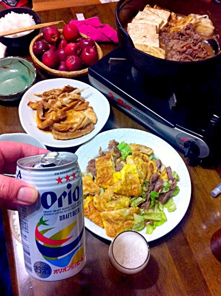 ory🎀on🍺٩( ´◡` )( ´◡` )۶🍺orion沖縄〜麩チャンプル〜うまいじゃーん！|いよこ🍻さん