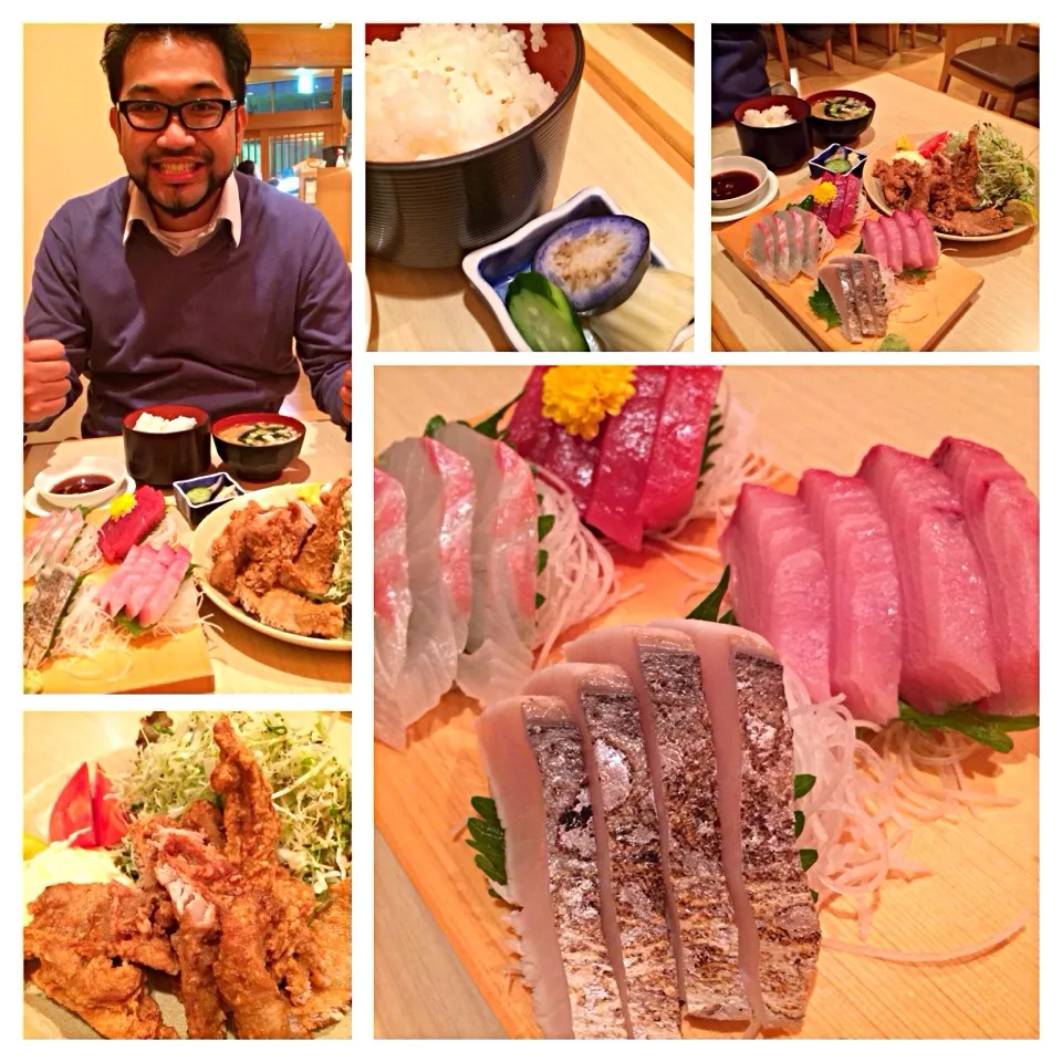 Snapdishの料理写真:Sashimi , maguro karaage|Nur Izmiraさん