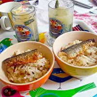 Snapdishの料理写真:秋刀魚の炊き込みご飯☆|かわのかおるさん