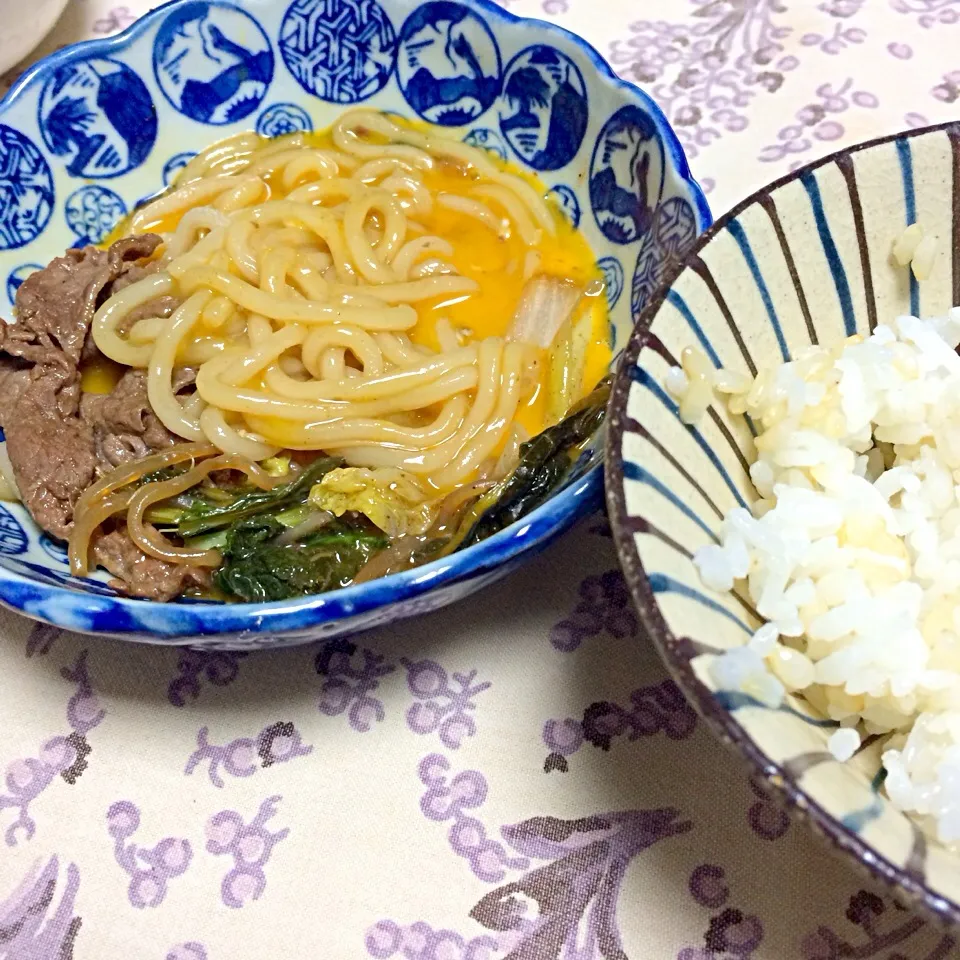 すき焼きの〆はうどん😋|HalfPintさん