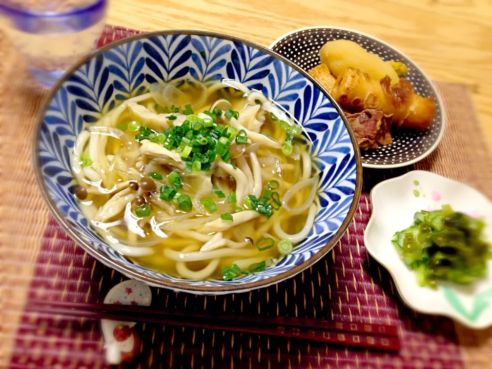 あんかけきのこうどん|ゆきぼぅさん