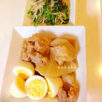 Snapdishの料理写真:鶏大根とナムル|nohohoさん