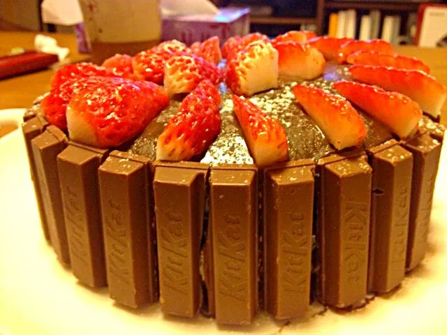 chocolate kitkat cake|rasitah nakaseさん